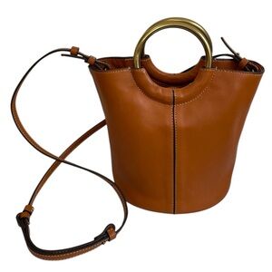J Crew Bracelet bucket bag - Italian leather Cognac